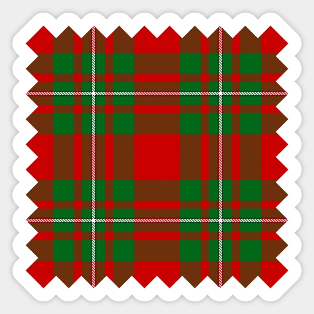 Clan Gregor Tartan Sticker by sifis